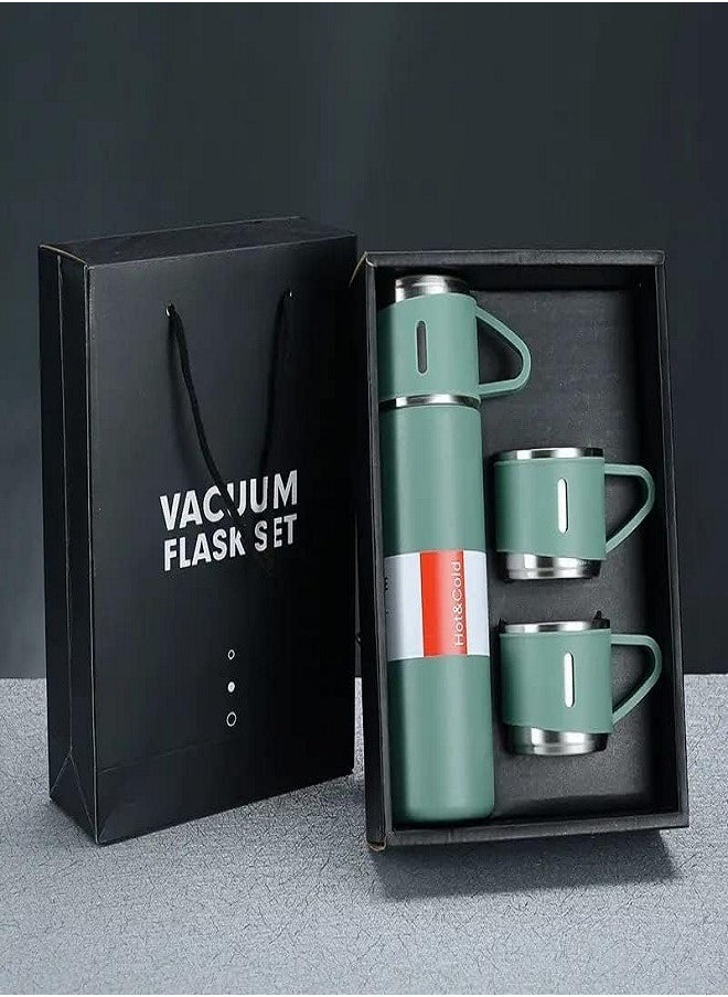 Generic - 304 Stainless Steel 500ml/16.9oz Vacuum Insulated Thermal Bottle with Mug for Coffee, Hot Drinks and Cold Water - Image 1