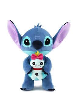 STITCH دمية قماشية زرقاء من ستتش، لعبة قماشية، ديكور غرفة، دمية ناعمة مناسبة للأطفال، هدية حفلة 