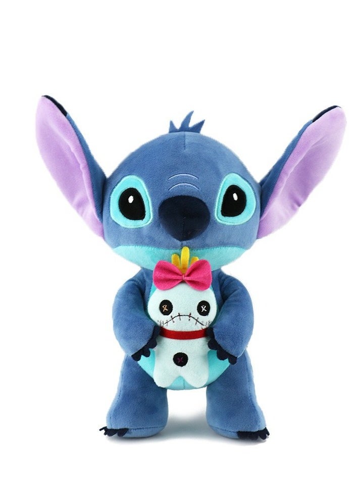 STITCH دمية قماشية زرقاء من ستتش، لعبة قماشية، ديكور غرفة، دمية ناعمة مناسبة للأطفال، هدية حفلة 