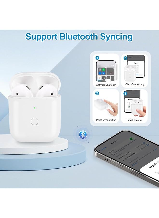 erorex - Wireless Charging Case For Airpods 1St & 2Nd Generation Replacement Charger Case With Bluetooth Pairing Button Compatible With Airpods Charger Case Only No Earbuds Included - Image 1
