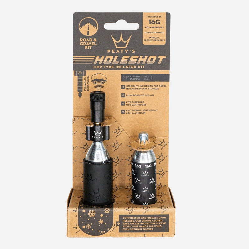 PEATY'S Holeshot CO2 Tyre Inflator - Road & Gravel (16g) - Image 2