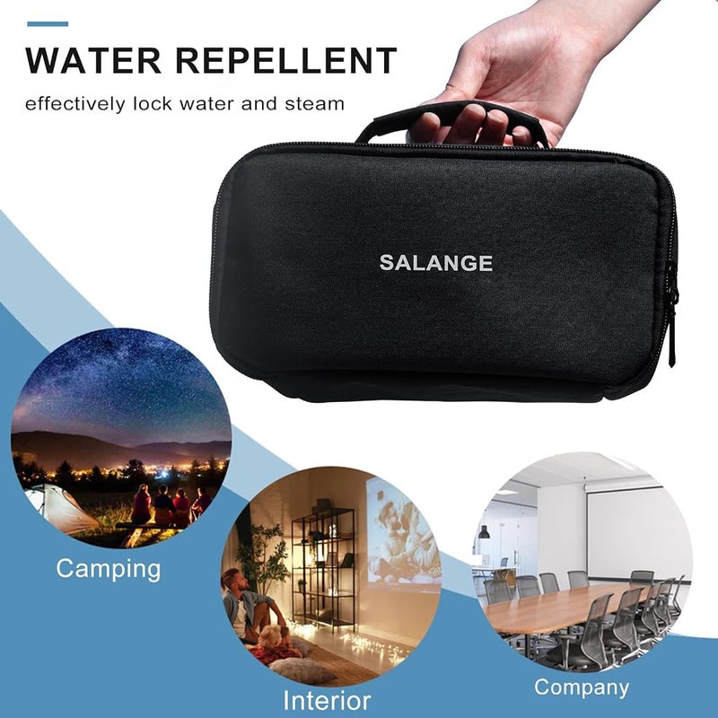 Salange Universal Carrying Case for Mini Projectors, Deep Black, 10x12x20cm (3.9"x4.7"x7.9"), Special Portable - Image 4