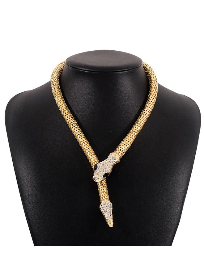 Beyond Retro Snake Bendable Necklace, Anti Rust and Anti Fading 14k Gold Plated Necklace, Fashion Jewelry Gift (Golden) - Image 2