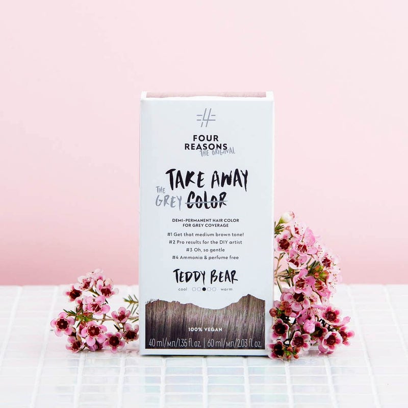 Four Reasons Takeaway Root Touch Up Hair Dye â€“ Teddy Bear 6.0 â€“ Demi-Permanent Color - Gray Coverage Root Hair Dye for Women â€“Vegan & Fragrance Free - Image 3