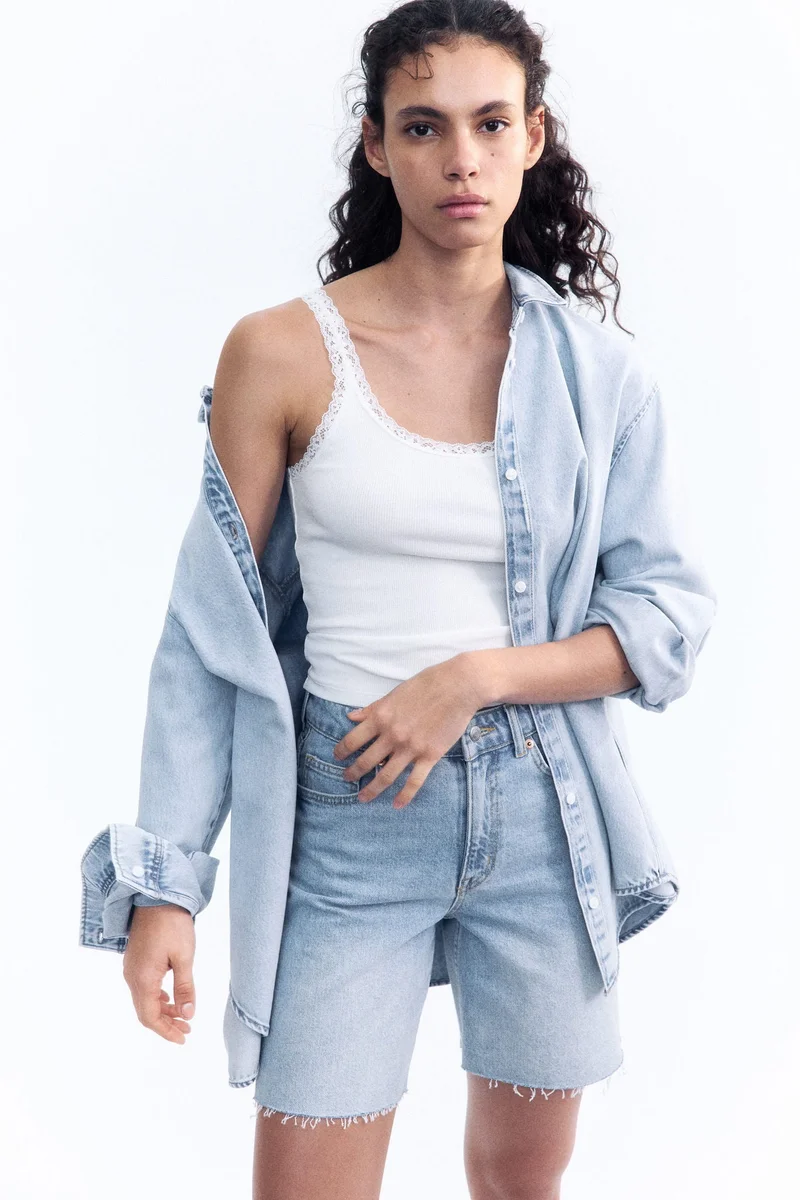 H&M Lace-trimmed vest top