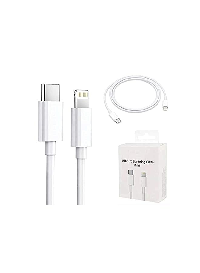 PROMASS C USB to Lightening, Fast Charging & Data Sync USB Cable [Type-C to 8 Pin] Compatible for iPhone X/XR/XS MAX/XS/ 11/11 PRO/ 11 PRO MAX/iPads/iPhone 12/Mini/Pro/Pro Max - (White) - Image 2