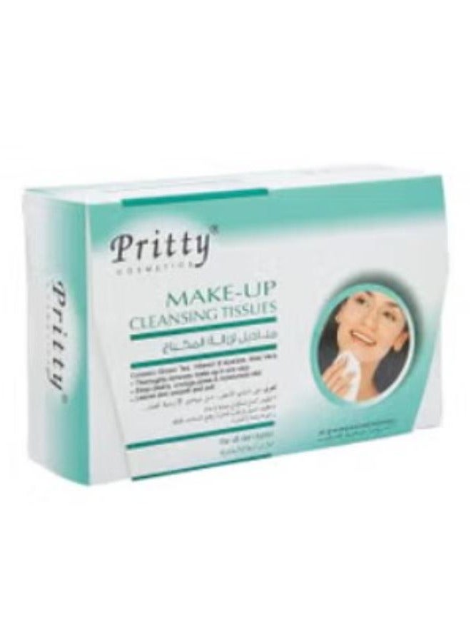 Pritty Pritty Makeup Cleansing Tissues with Aloe Vera Extract 30 tissues