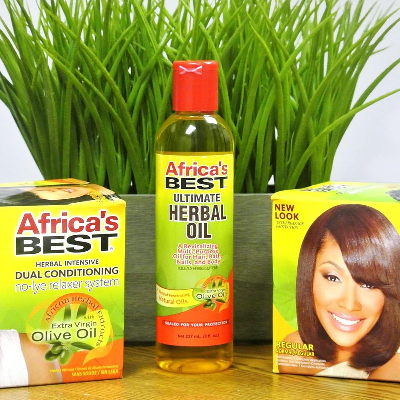 Africa's Best Ultimate Herbal Oil - 12 Oz. Multi-Purpose Oil for Hair, Bath, Nails, and Body - Image 1