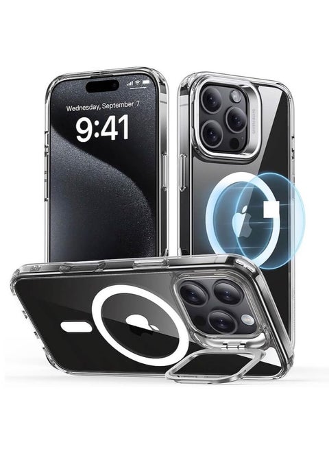 ESR Classic Hybrid HaloLock Case + Stash Stand Backcover Apple iPhone 16 Pro Max Transparent-ESR-CASE-MSAFE-IP16M-1A750-1A7500102