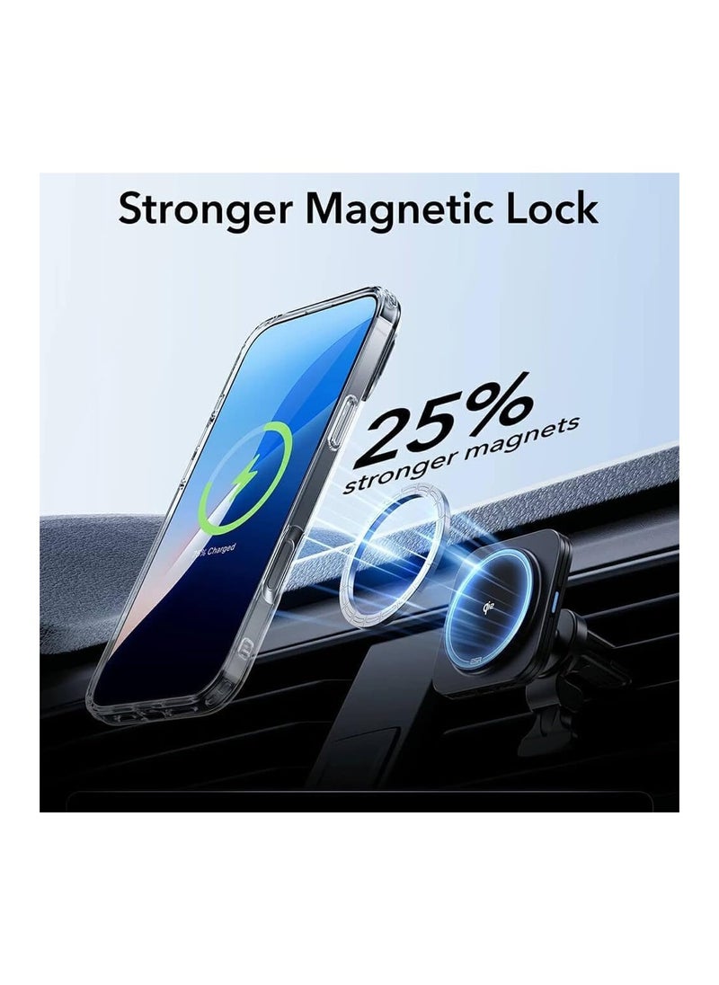 ESR - ESR Classic Hybrid HaloLock Case + Stash Stand Backcover Apple iPhone 16 Pro Max Transparent-ESR-CASE-MSAFE-IP16M-1A750-1A7500102 - Image 1