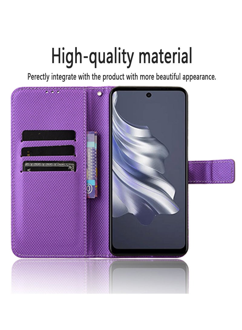 X-level Case Cover for Tecno Spark 20 Pro 4G/KJ6 With Full Body Camera Len Protector PU Leather Wallet Card Holder Shockproof Protective Back Cover With Release Hand Phone Daily Video Kickstand  - Image 2