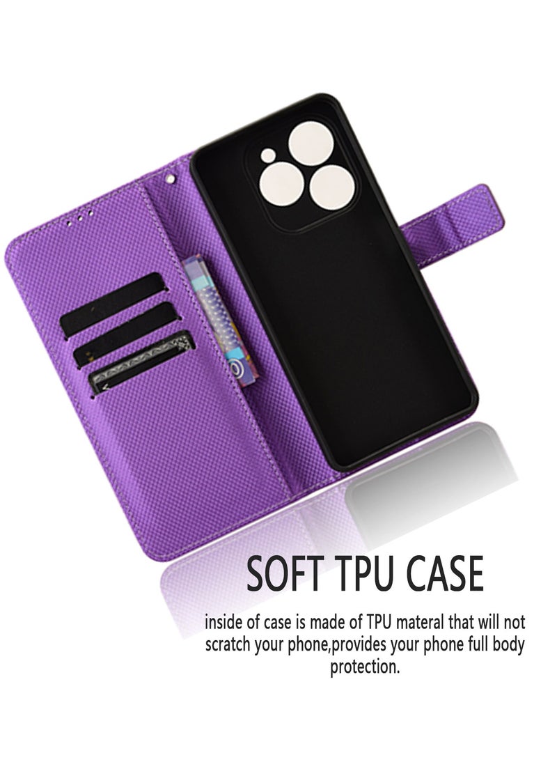 X-level Case Cover for Tecno Spark 20 Pro 4G/KJ6 With Full Body Camera Len Protector PU Leather Wallet Card Holder Shockproof Protective Back Cover With Release Hand Phone Daily Video Kickstand  - Image 5