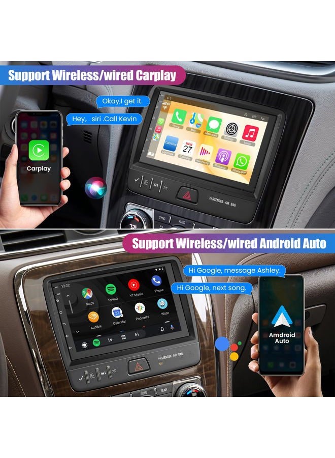 electrosmart 7" Car Radio for GMC Acadia 2013-2017 | for Chevrolet Chevy Traverse 2013-2017 | for Buick Enclave 2013-2017 | Touch Screen Car Stereo | GPS Navigation | with Wireless Carplay Android Auto - Image 3