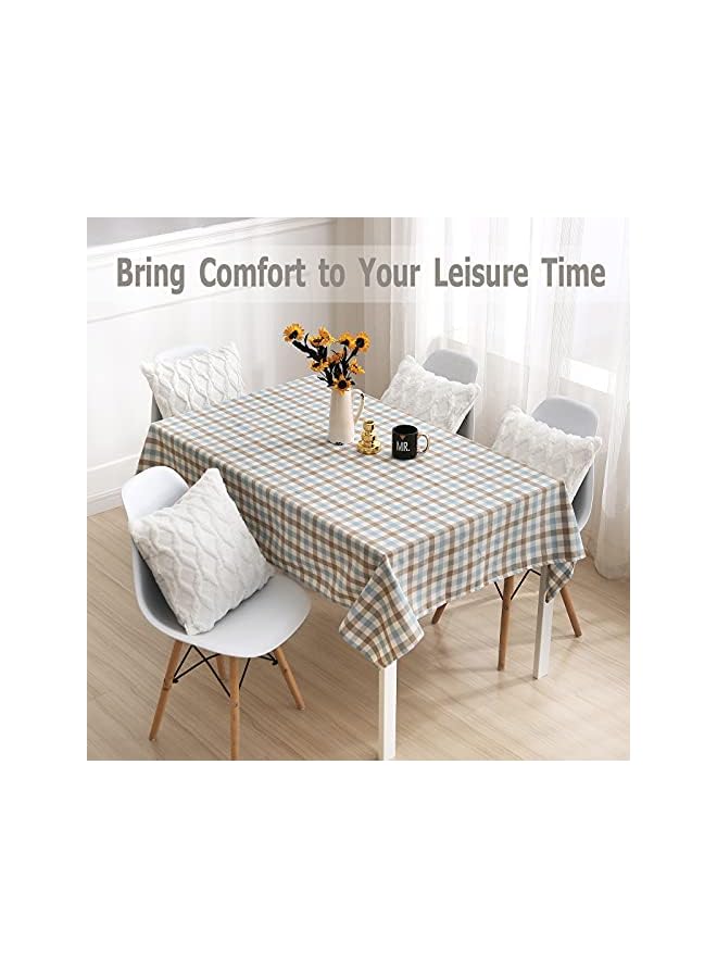 The Bros Pack of 2 Faux Wool Throw Pillow Covers 20x20 Inches Decorative Farmhouse Velvet Couch Pillow Case Soft Plush Square Boho Cushion Pillowcase, White - Image 4