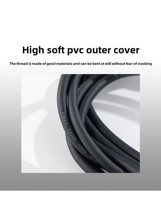 3.5mm One-to-two Audio Cable 1 To Two RCA Double Lotus Computer Audio Mobile Phone 1 To 2 Lotus Head Audio Cable-Color:3.5mm To Double Lotus Head-black-Length:10 M  - Image 3
