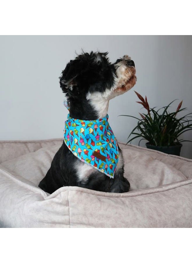 Yutoner Summer Dog Bandana, Hawaii Bandana for Small Medium Dog, Cute Blue Puppy Bandana, Cotton Adorable Pet Triangle Bid Scarf Kerchief for Girl Boy Dogs or Cats - Image 5