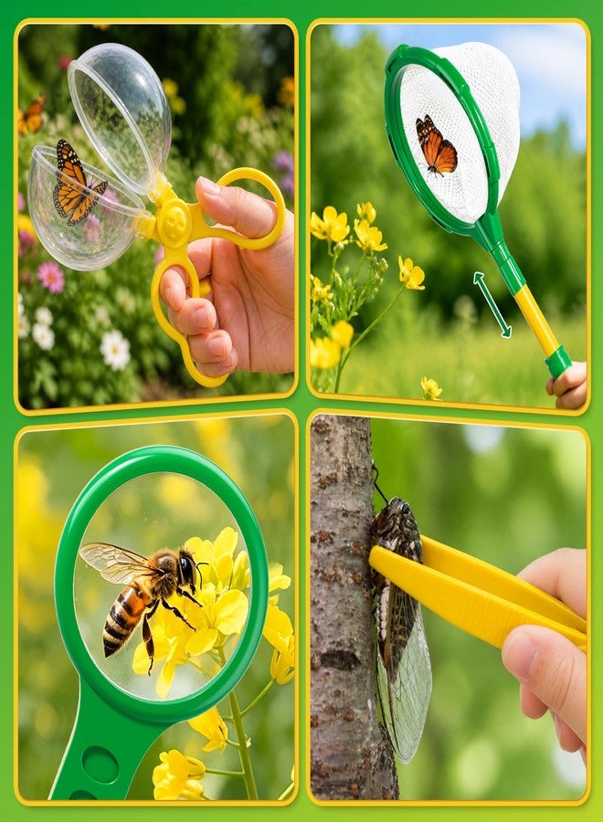 Novaluki Bug Catcher for Kids - 10 PCS Outdoor Explorer Set Toys with Butterfly Net and Bug House, Educational Adventure Kid Toys for Kids Ages 3 4 5 6 7 8, Nature Gifts for Kids on Birthday Holiday - Image 4