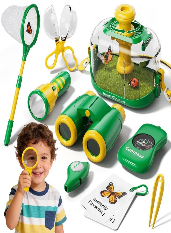 Novaluki Bug Catcher for Kids - 10 PCS Outdoor Explorer Set Toys with Butterfly Net and Bug House, Educational Adventure Kid Toys for Kids Ages 3 4 5 6 7 8, Nature Gifts for Kids on Birthday Holiday - Image 1