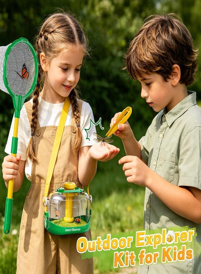 Novaluki Bug Catcher for Kids - 10 PCS Outdoor Explorer Set Toys with Butterfly Net and Bug House, Educational Adventure Kid Toys for Kids Ages 3 4 5 6 7 8, Nature Gifts for Kids on Birthday Holiday - Image 2