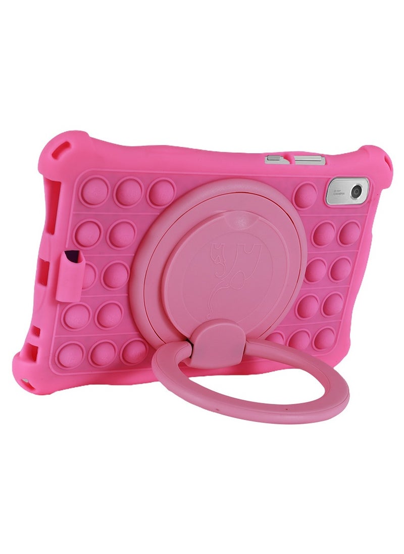General Case Compatible with Lenovo Tab M9 TB-310FU TB 310XC 9.0'' 2023 Kids Soft Silicon 360 Rotating Ring Stand Cover with Should Strap and Pen  - Image 2