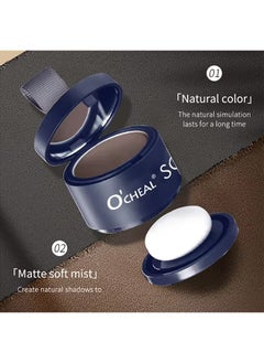 OCHEAL Soft Mist And Ssoftness Hairline Powde,Hairline Powder Magical Instantly Hair Line Shadow Quick Cover Hair Root Concealer with Puff Touch Root Cover Up for Thinning Hair Waterproof (Deep Coffee Color)  - Image 5