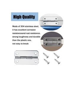 KASTWAVE 4 Pack Heavy Duty Stainless Steel Hinges, High Strength Cooler Replacement Parts, Cooler Hinges with Screws for Igloo Ice Chests  - Image 5