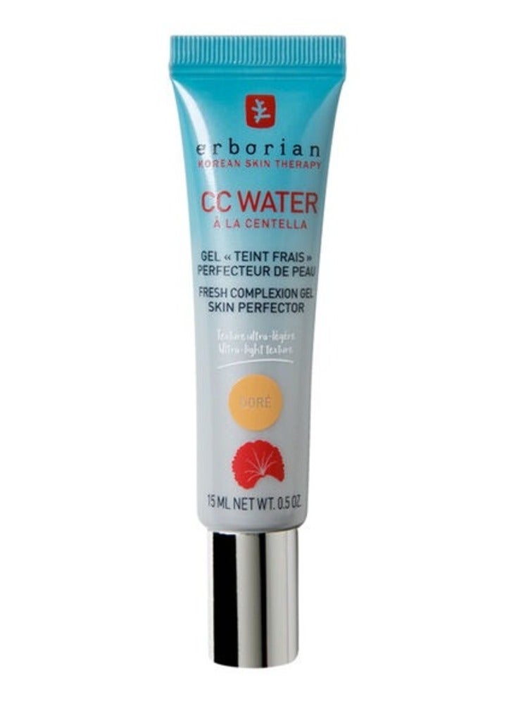 erborian Erborian CC Water Centella Gel Doré 15ml - Hydrating & Radiance-Boosting Skin Perfector  - Image 1