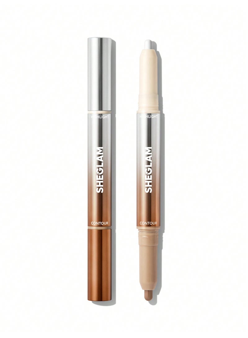 SHEGLAM SG Fine Line 2In1 Nose Contour & Highlight Pen-Buff Buff - Image 1