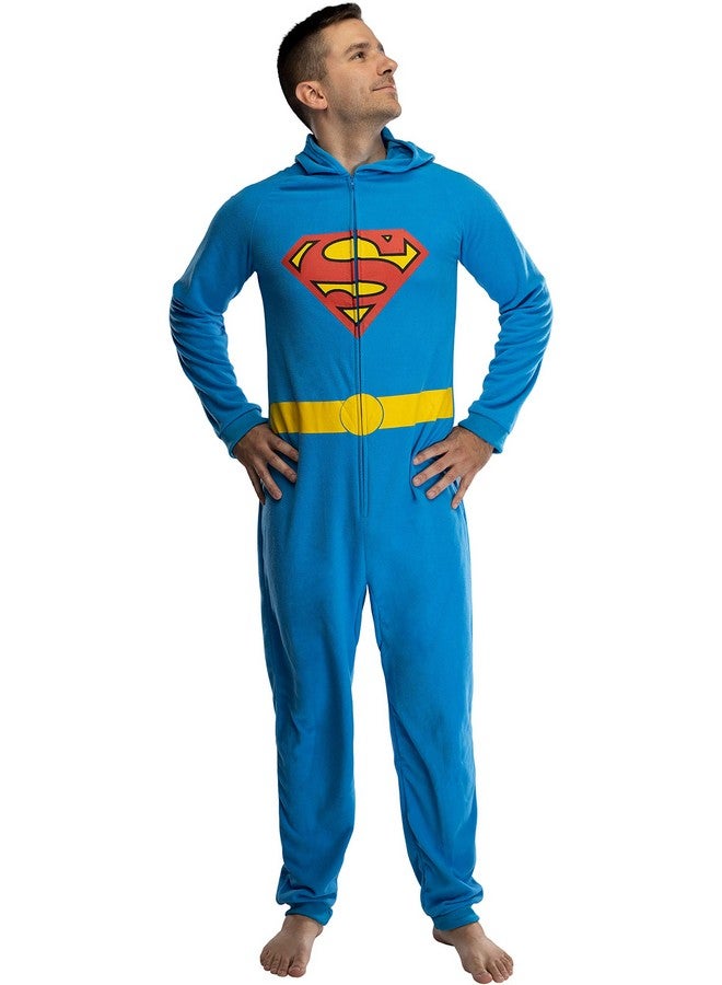 بيجامات عائلية متطابقة من DC Comics Justice League Superhero بدلة اتحاد (رجالي، سوبرمان، S/M) - Image 2