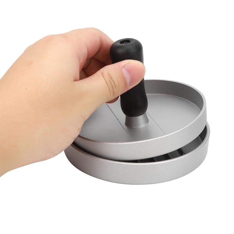 daniite Manual Hamburger Maker Meat Press Mold with Grid Aluminum Alloy Even Pressure Meat Pie Burger Machine DIY Kitchen Accessories - Image 5