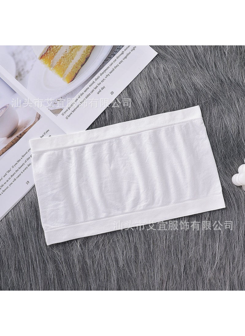 Generic - Temu Exclusive European And American Cross-Border Seamless Breathable Tube Top Strapless Summer Base Layer Factory Outlet White - Image 1