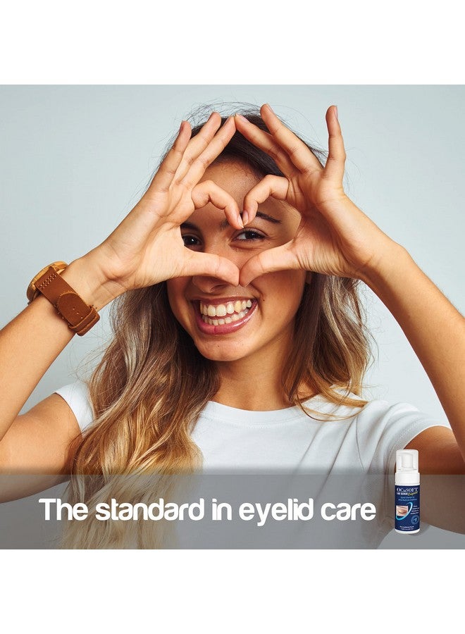 OCuSOFT منظف جفون كوسوفت الأصلي بخFoam خفيف منظف رموش فوري غسول يومي للجفون لإزالة الزيت والغبار وحبوب اللقاح ومكياج العيون 1.68 أونصة سائلة - Image 4