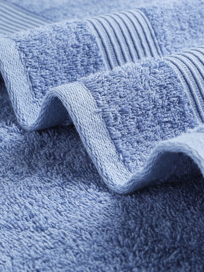 FIELDCREST 6-Piece Plain Bath Towel 500 Gsm 500 Gsm City Blue - Image 2