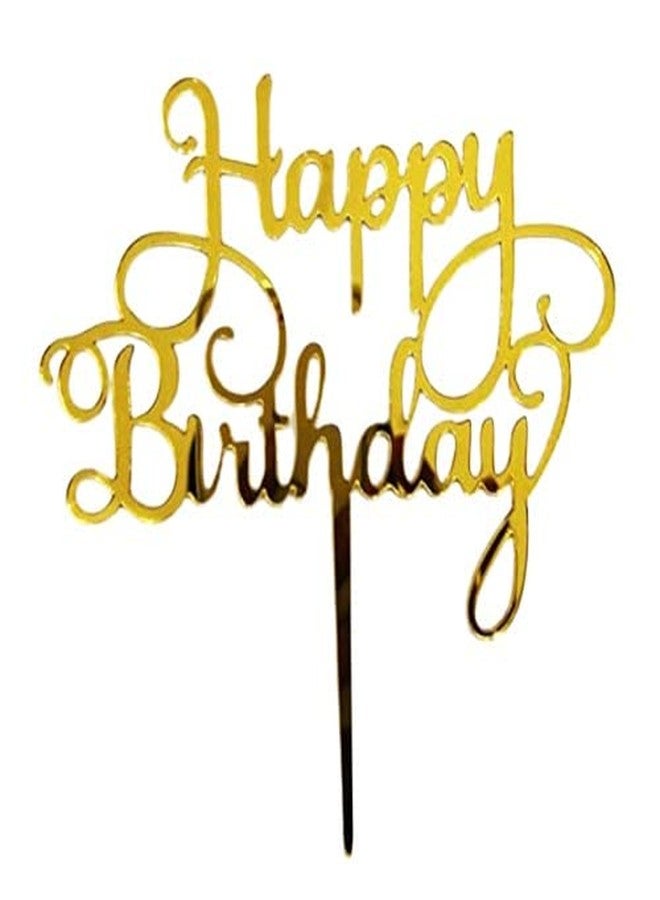 MOREL Gold Color Number 3 Cake Topper with Happy Birthday Topper for Birthday Decorate Kids Cake Flags for Girl/Boys/Kids. - Image 5