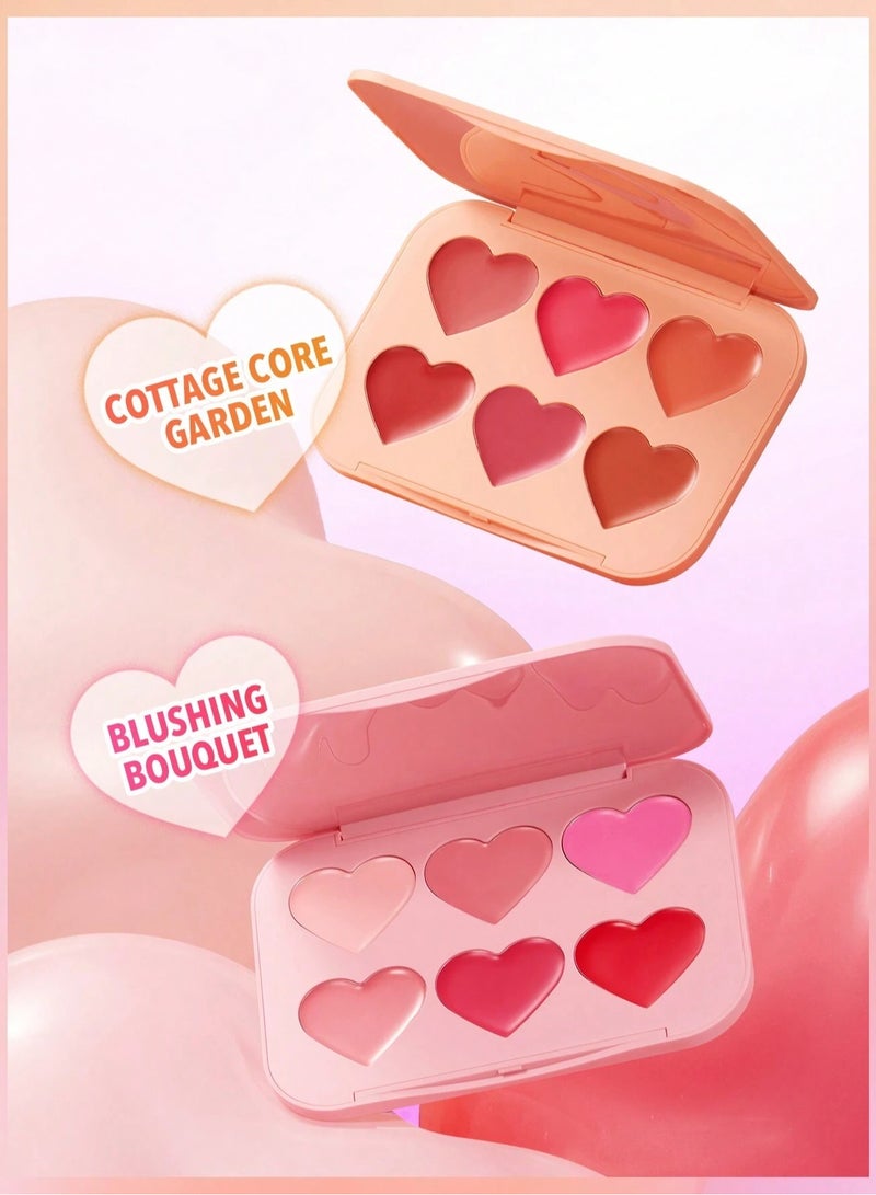 SHEGLAM Flush Crush Cream Blush Palette - Blushing Bouquet Blushing Bouquet - Image 5