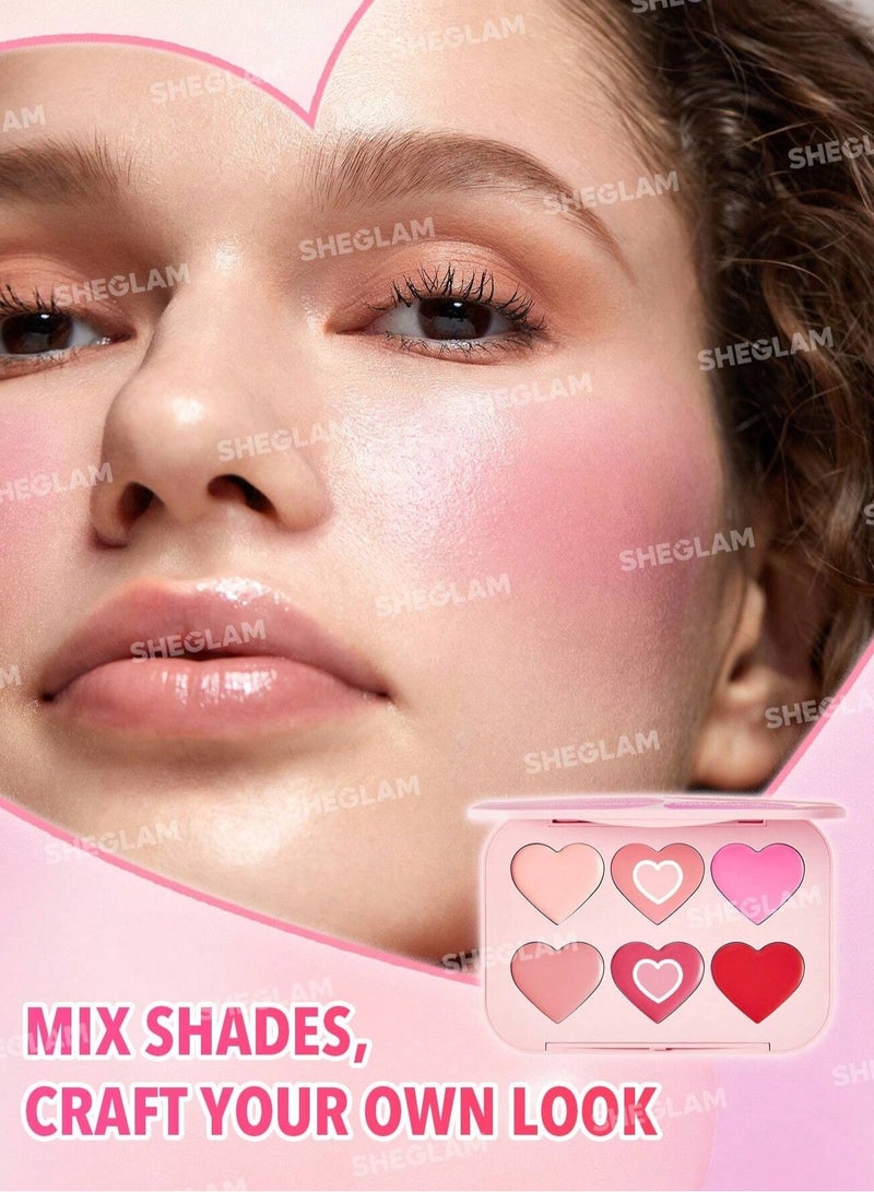 SHEGLAM Flush Crush Cream Blush Palette - Blushing Bouquet Blushing Bouquet - Image 3