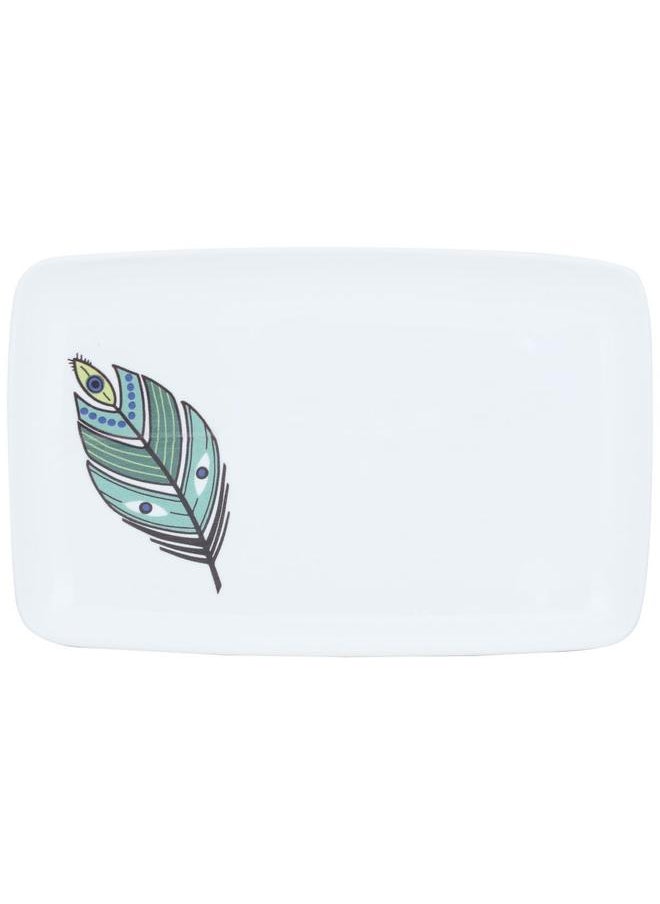 Alsaif Porcelain Serving Plate 34 X 25 Cm Rectangular White  - Image 2