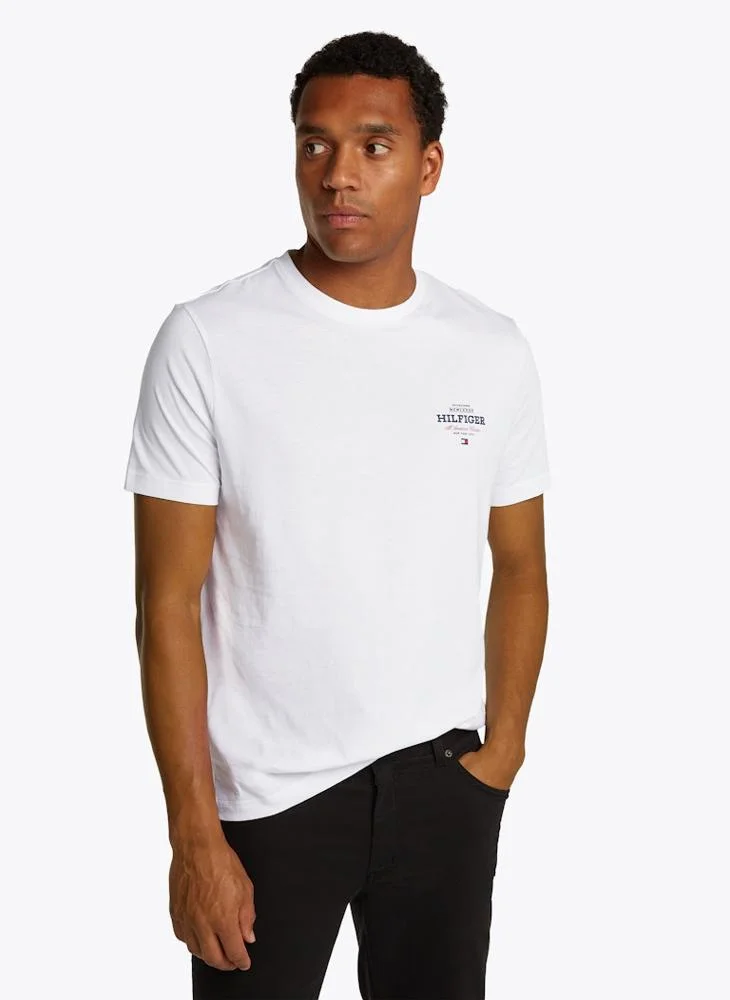 تومي هيلفيغر Logo Crew Neck T-Shirt