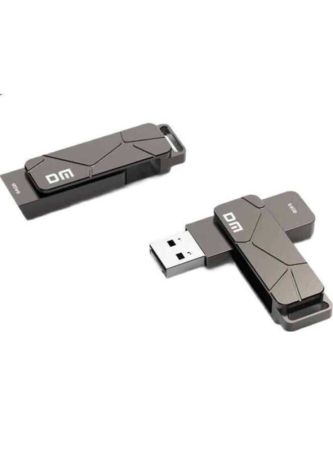 DM Dm Daimai 64Gb Usb3.2 Flash Drive Pd197, Metal Rotating High-Speed Read/Write Large Capacity Usb Drive, Business Office Study Car-Mounted Durable Thumb Drive - Image 3