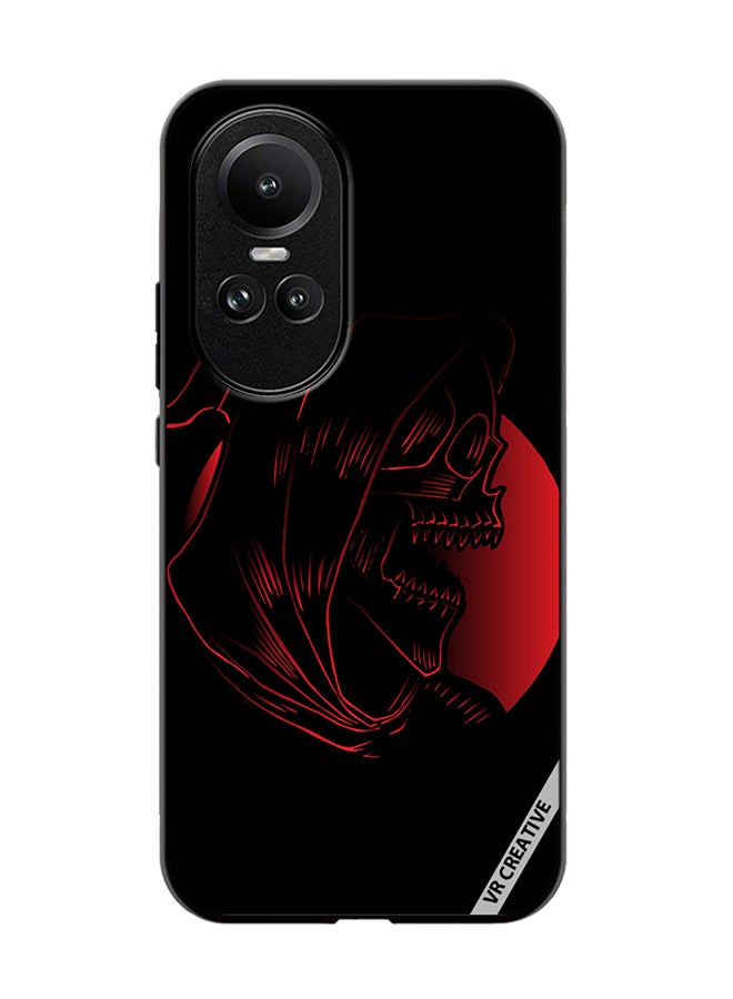 VR CREATIVE Protective Case Cover For Oppo Reno 10 Pro Screaming Reaper Design Multicolour - Image 1