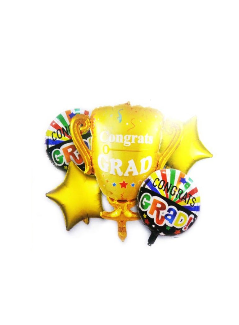 PARTY FUN Foil Balloon Congrats  5Pcs/Card - Image 1