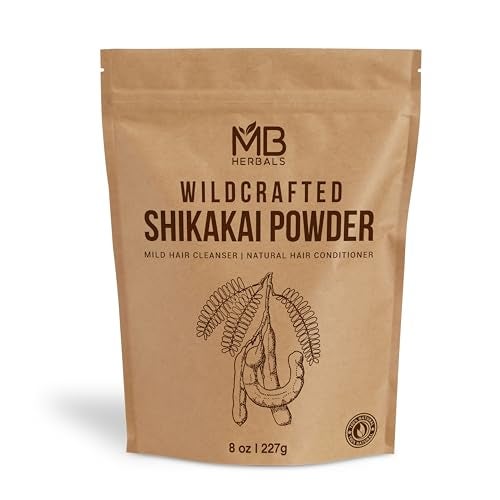 MB Herbals Shikakai Powder | 227g | 1/2 lb | 8 oz | 0.5 LB | Natural Hair Cleanser & Conditioner | 100% Pure Acacia concinna Fruit Pods Powder from Wildcrafted Shikakai - Image 1