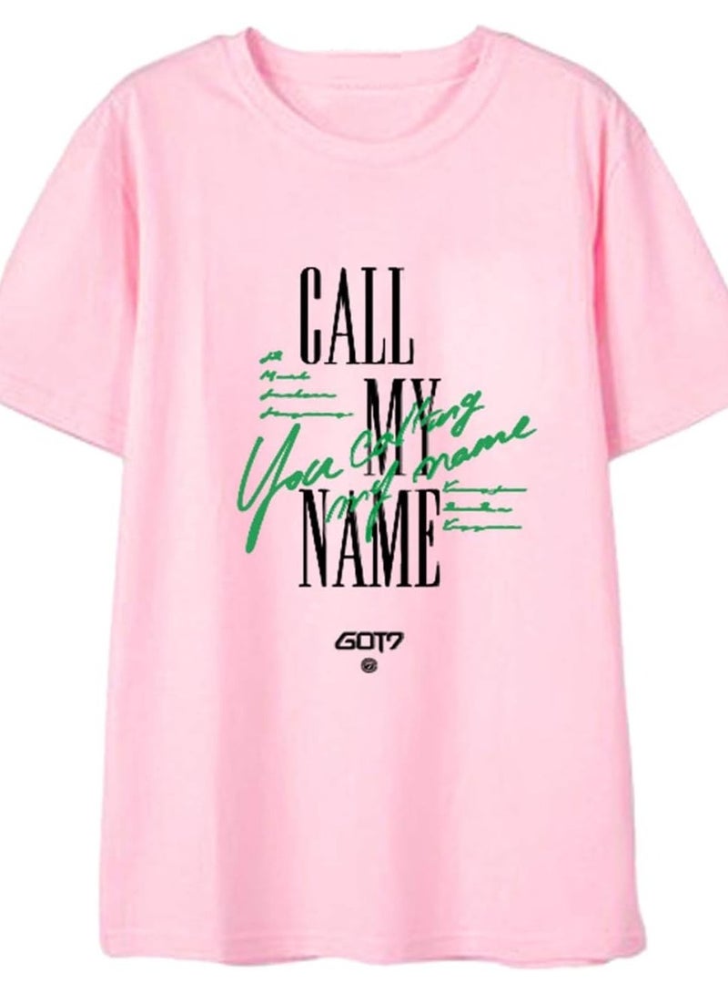 GOT7Unisex Printed Cotton T-Shirt for Men and Women – Comfortable K-Pop Fan Merch, Casual Everyday Wear