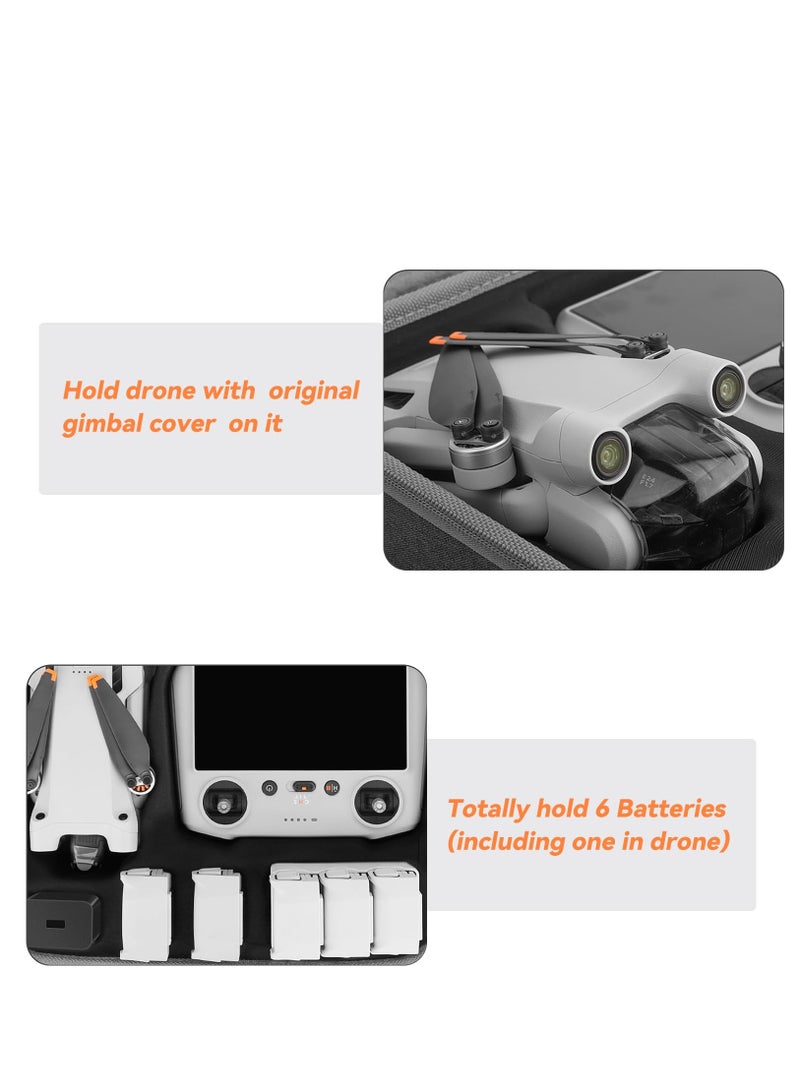 KASTWAVE Mini 3 Pro Carrying Case Waterproof Storage Bag Hard Case Travel Bag All-in-1 Protective Box with Adjustable Shoulder Strap for DJI Mini 3 / Mini 3 Pro Accessories - Image 5