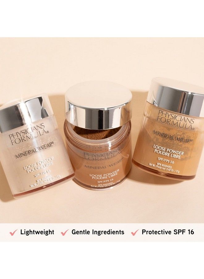 Physicians Formula Mineral Wear TalcFree Loose Powder SPF 16 Creamy Natural Dermatologist Tested Clinicially Tested - Image 5