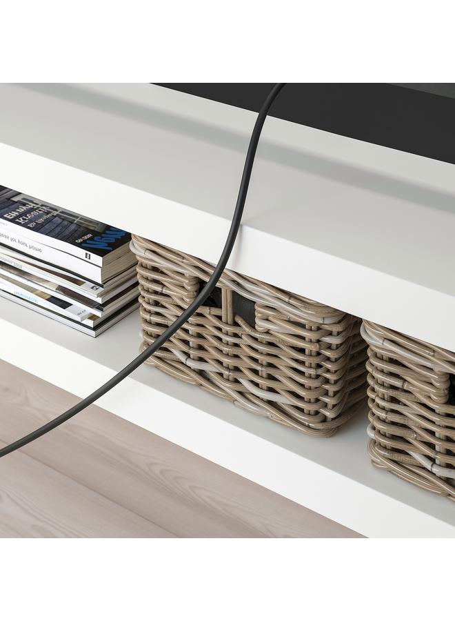 Zaboon Tv Bench, White, 120X35X36 Cm - Image 4