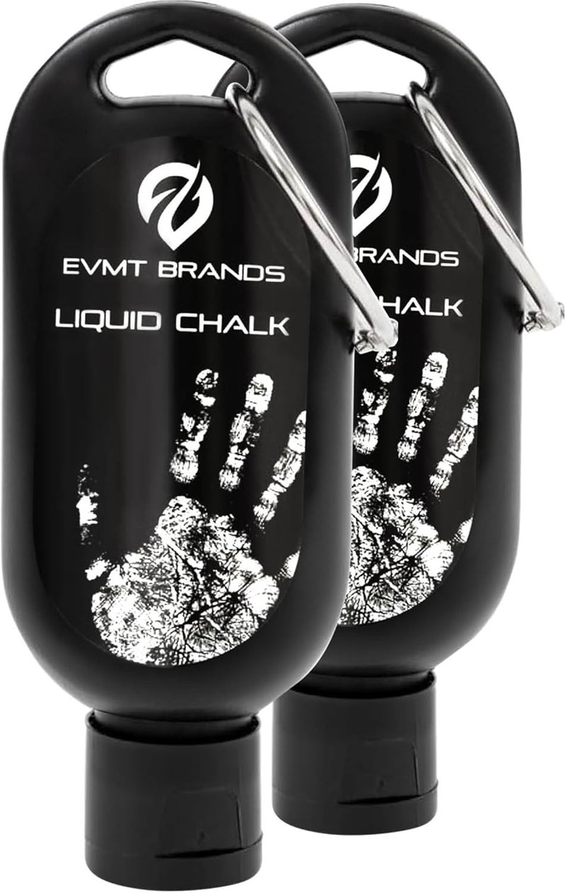 EVMT Brands Liquid Chalk. Mess Free Gym Chalk for Weightlifting, Gymnastics, Rock Climbing, Dancing, and Lifting. Sweat Resistant and Long Lasting for Stronger Hand Grip. Package May Vary. - Image 1