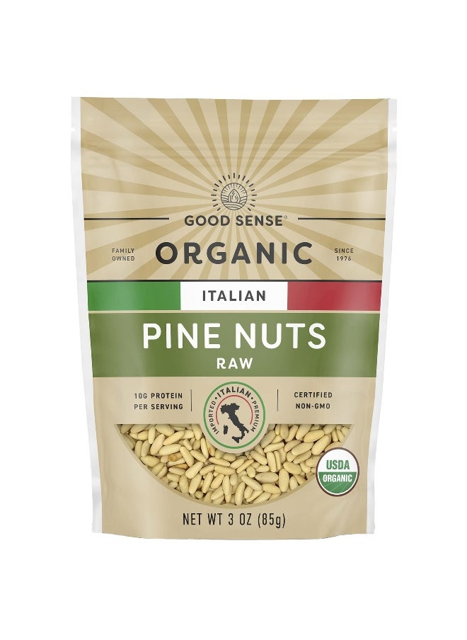 GOODSENSE Good Sense, Organic Italian Pine Nuts, Raw, 3 oz (85 g)  - Image 1