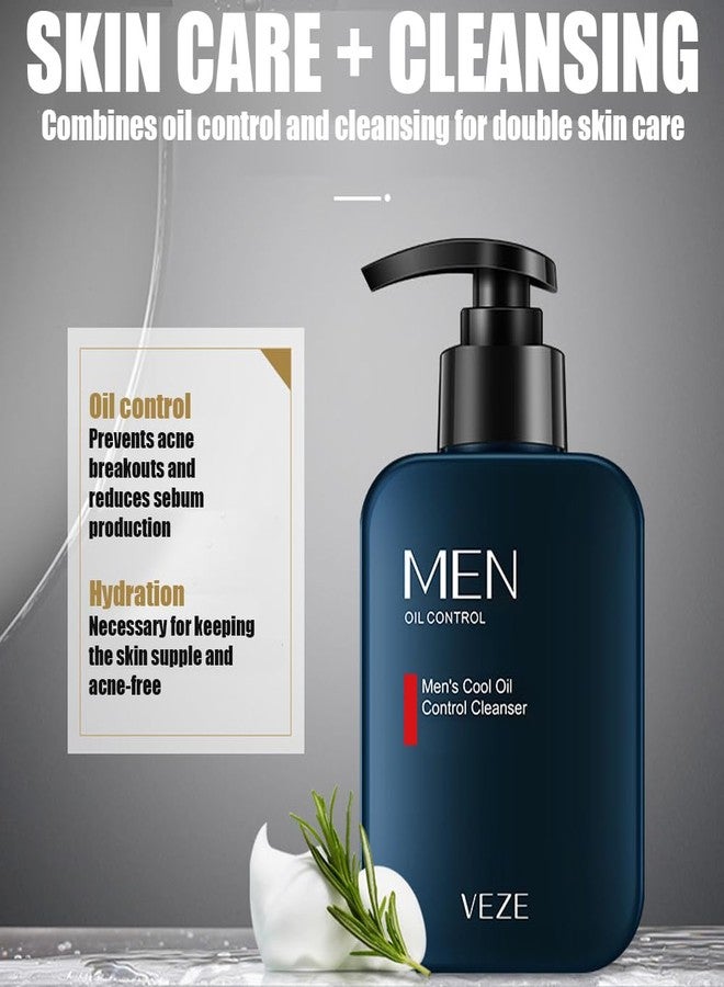 VENZEN VEZE Men's Cool Oil Control Face Foam Cleanser Hydrating Facial Skin Care Moisturizing 168g / 5.93oz - Image 2