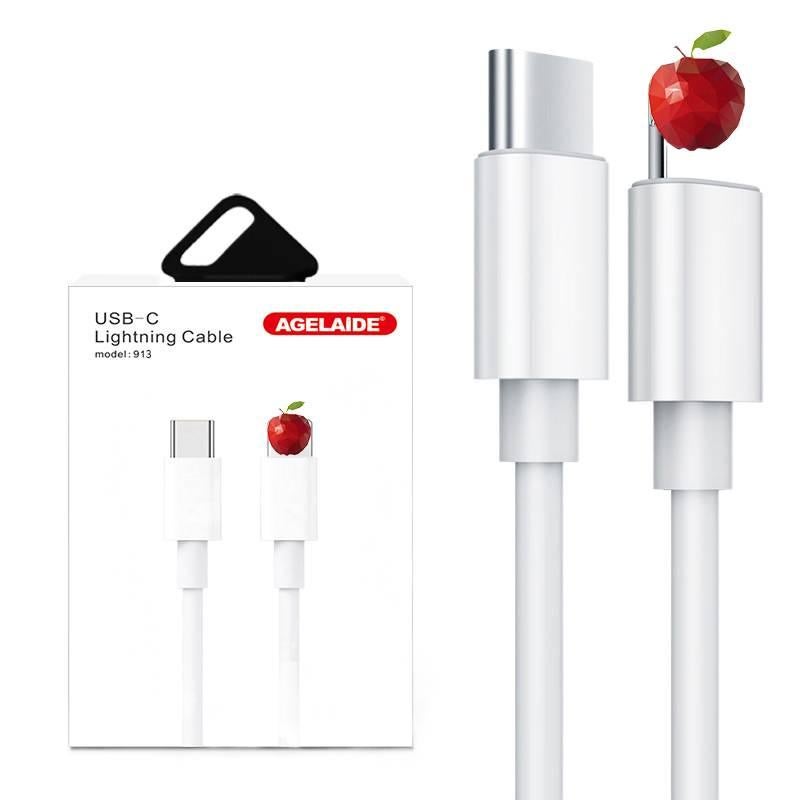 كابل USB-C سريع بقدرة 60W وUSB - C إلى USB-C وللشحن السريع لـ شحن الهاتف والتابلت ونقل البيانات واستخدام المحولات والإعداد المكتبي والحمل أثناء السفر - Image 1